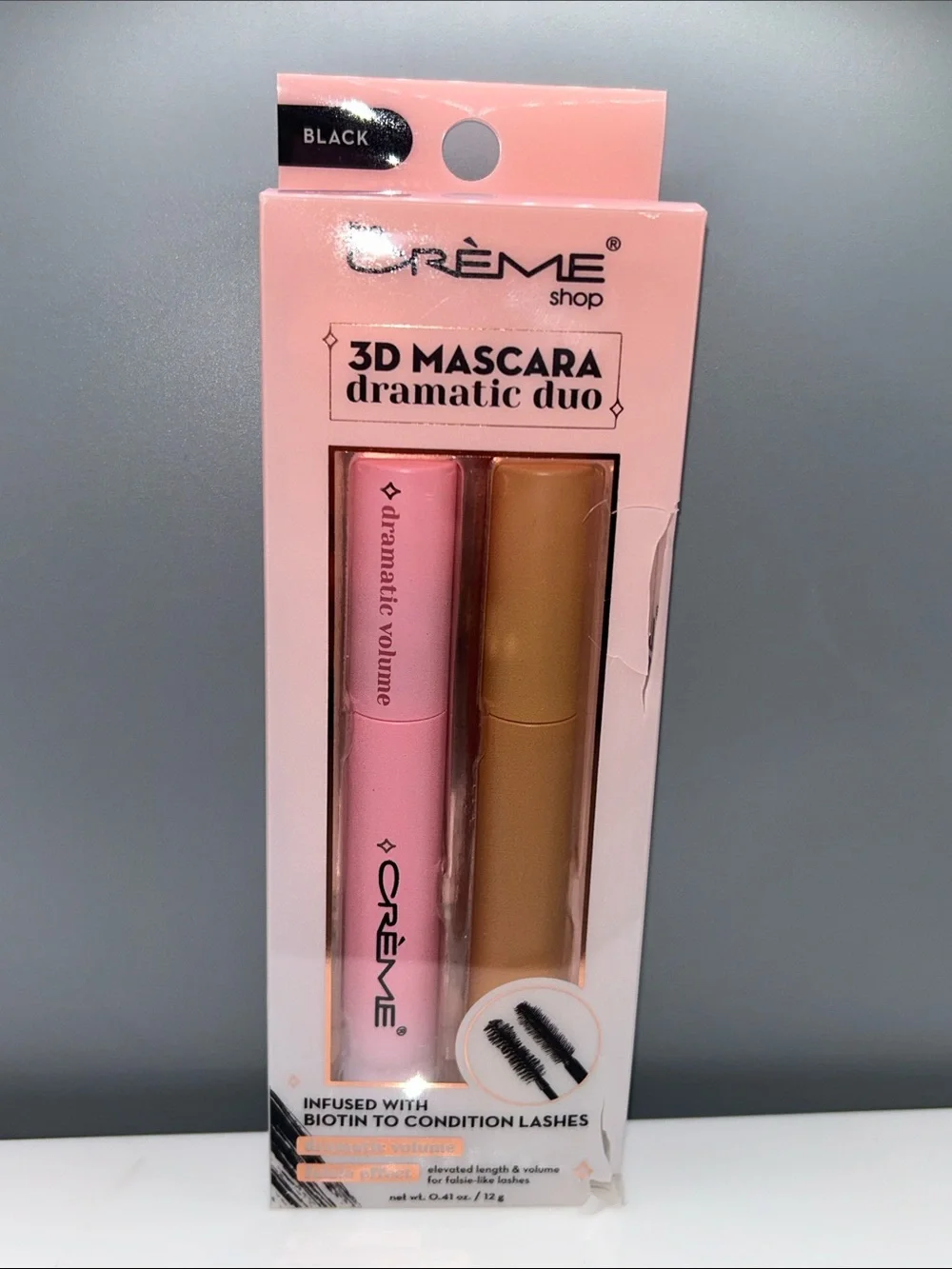 Crème Shop 3D Black Mascara Set